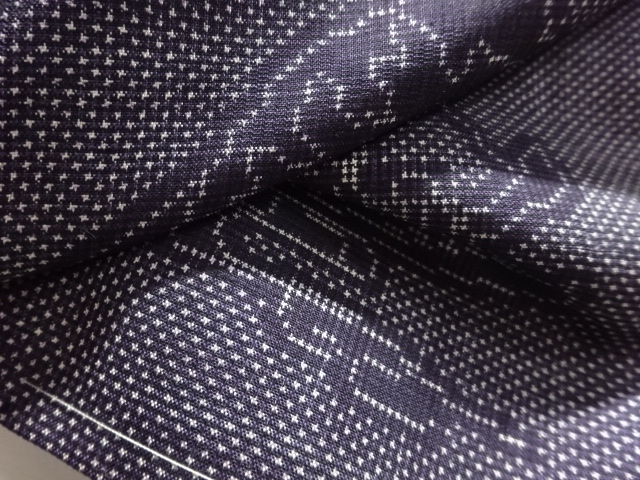  船模様織り出し本場泥大島紬着物(5マルキ)